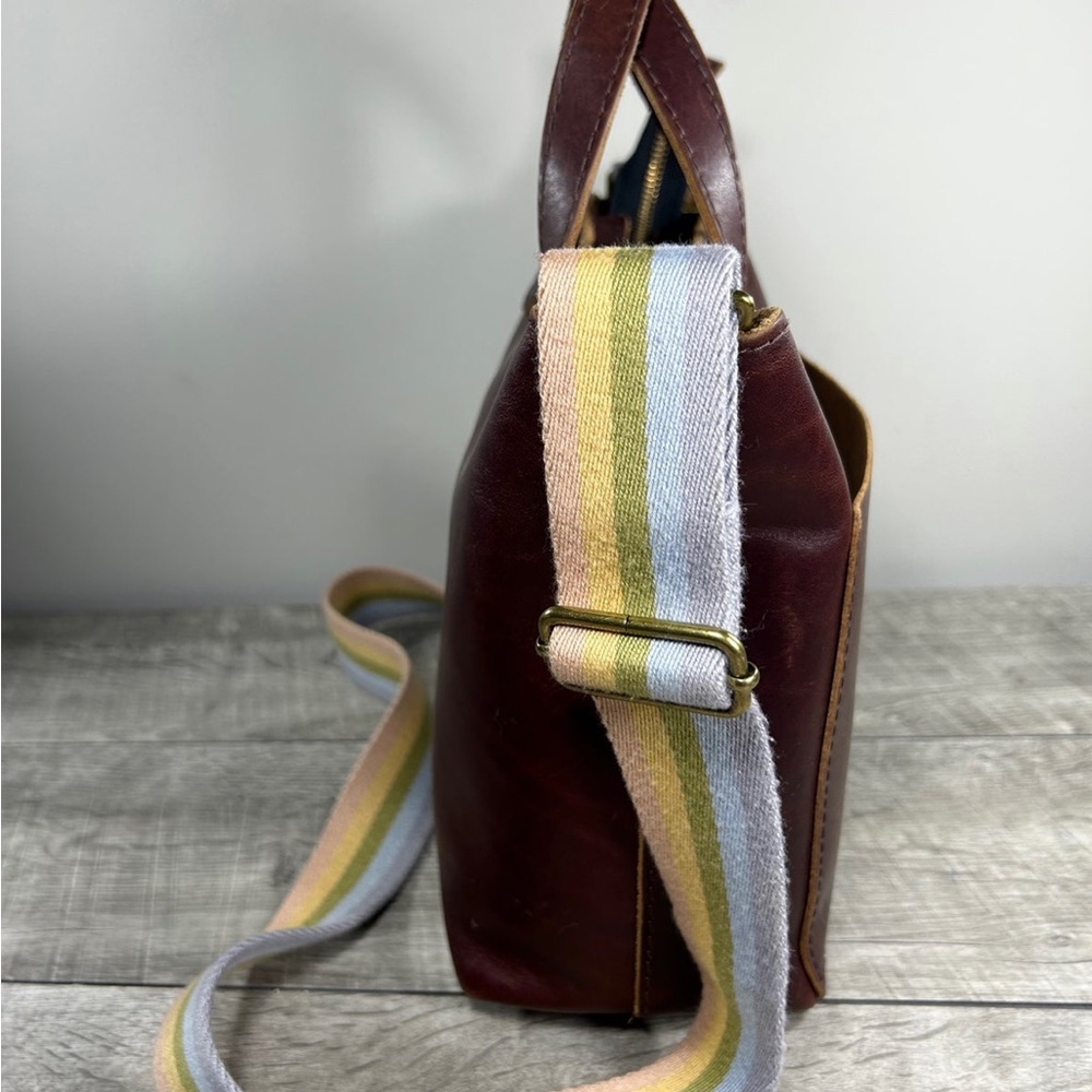 Portland Leather Goods Shoulder Yoga Shopper Shopping Tote Purse HandBag Bag - Picture 6 of 10